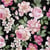 Lot de 4 serviettes en papier découpage collage 33 cm FLEUR FOND NOIR FA 1006