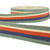 Disquette 25m ruban gros grain stripes Vert kaki clair