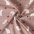 Tissu Double gaze de Coton Petit Nordique ours Blanc sur fond Vieux rose - Au mètre
