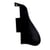 Plaque Pickguard noir 3 ply Short pour guitare ES-335