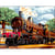Princesse - Canevas antique Train à vapeur 50x65cm