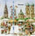 Lot de 4 serviettes en papier découpage collage 33 cm VILLE MUNCHEN D 119