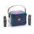 Enceinte Bluetooth Karaoke Sans Fil 10W Autonomie 3h Micros Intégrés Bleu YONIS