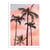 Affiche 50x70 cm - Sunset Palm trees - Gal Design