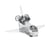 MetalEarth Espace: NAVETTE SPATIALE ATLANTIS 9.91x6.93x4.95cm, maquette 3D en métal avec 1  feuille, sur carte 12x17cm, 14+