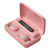 Ecouteurs Bluetooth Avec Réduction De Bruit Et Affichage Digital Innovant Rose YONIS