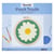 Figured'Art Punch Needle Kit Complet pour Adultes et Enfants - Marguerite blanche - Parfait pour Débutant. Set prêt à broder taille 20x20cm avec cadre circulaire