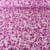 Tissu Viscose Sanfor Christy fleuris violine sur fond Blanc