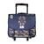 Cartable à roulettes 38 cm - POL FOX Lion - Bleu marine - réversible, 2 compartiments, motif lion