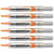 Lot de 6 marqueurs tableaux blancs effaçables - Pointe conique 4,0 mm - PENTEL - Orange - MAXIFLO