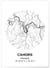 Affiche Carte Cahors | A3 : 29,7x42cm