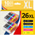 123CONSOMMABLES - 26XL - Pack 10 cartouche d'encre compatible avec Epson pour Epson Expression Premium XP-510 XP-520 XP-600 XP-605 XP-610 XP-615 XP-620 XP-625 XP-700 XP-710 XP-720 XP-800 XP-810 - 123CONSOMMABLES