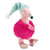 Mini peluche boule Flamant Rose - 15 cm - Doudou et compagnie