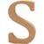 Lettre, S, H : 13 cm, ép. 2 cm, 1 pièce