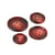 Lot de 3 boutons costume rouge beaujolais