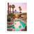 Affiche 30x40 cm - Palm Springs sunset pool - Philippe Hugonnard