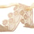 Bobine 13,7m guipure fleurs 45mm Beige