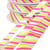 Bobine 30m ruban festonné multicolore vert jaune rose