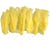 Plumes, dim. 11-17 cm, jaune, 18 boule/ 1 Pq.