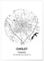 Affiche Carte Cholet | A3 : 29,7x42cm