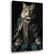 Tableau sur toile chat vintage 30x45 cm
