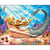 Princesse - Canevas antique La sirène Mimo Verdé 65x80cm
