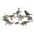 Coffret de 6 dinosaures + 3 accessoires - figurine - animaux prehistorique - dino