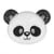 Ecusson thermocollant panda en perles 5,5x3,5cm