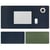 Tapis De Souris Double Face Élégant Et Durable Anti-Taches Facile À Nettoyer Bleu + Vert YONIS