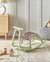 Chaise à Bascule Pour Enfants Vert Clair en Rotin Intérieur Chambre Salle de Jeux Style Boho Rustique