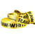 Film 20m sangle jacquard RAW WHITE 35mm Jaune/noir