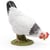 Figurine Poule blanche picorant - Papo