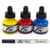 Encres acrylique - 3 flacons 29,5ml + 1 marqueur - Jaune, rouge et bleu -  Daler Rowney