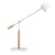 VICKY lampe design LED blanc/hêtre