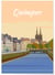 Affiche ville Quimper | A3 : 29,7x42cm