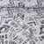 Tissu Jacquard Motifs Japon Neo sur fond Blanc