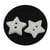 20 BOUTONS Acrylique BLANC forme Etoile diamètre 12 mm 2 trous - creation couture diy