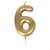 Bougie or - chiffre 6