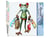 Peinture par Numéro Figured'Art - La Grenouille revenant du Shopping - Kit de Loisir Créatif DIY Numéro d'Art Complet - 40x50cm sans châssis en bois