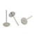 20 Clous de boucles d'oreilles argenté en Acier Inoxydable 304 Tête plate 8 mm - puce – creation