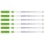 Lot de 6 feutres pour textiles permanents pointe fine 1 mm - EDDING - Vert clair