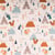 Tissu Coton Imprimé Arty Yellowstone Tamias Marron / Vert