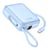 Swissten Batterie Externe 10000mAh 22.5W avec Câbles USB / Lightning et Écran LCD Bleu