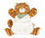 Marionnette Tigre Papaye – 24 cm - Kaloo - Beige