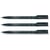 Lot de 3 marqueurs permanents - STAEDTLER - Lumocolor 318F - Pointe ogive fine 0,6 mm - Noir