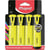 Surligneurs - Jaune fluo - Pointe biseautée - Scolaire - Bureau - 4 surligneurs - Maped