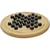 Jeu de solitaire - Billes en verre noir - Plateau en bois - 32 billes