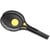 Raquettes de tennis plastique noir + balle en mousse - androni - jeu plein air