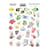 Planche de stickers couleur embelissement Fabrika Decoru SEA LIFE 3 296