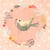 Lot de 4 serviettes en papier découpage collage 33 cm OISEAU O 206